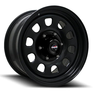 Dynamic D Steel Wheels Satin Black Powder Coated 16 Inch - Brixton 4x4 - Buy Online Now!